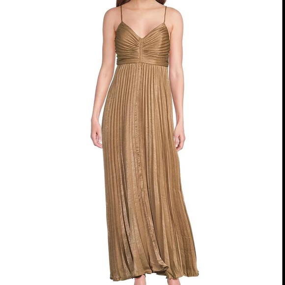 Lucy Paris Metallic Pleated Dress - Picture 4 of 8